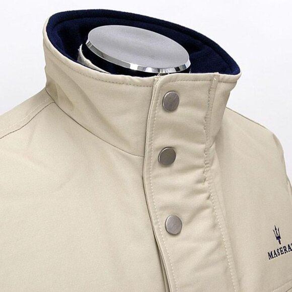 Maserati Blouson Utility Jacket Beige Size Medium - Picture 5 of 11